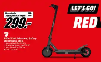 MediaMarkt Ducati pro-i evo advanced safety elektrische step aanbieding