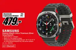 MediaMarkt Samsung Galaxy Watch Ultra Titanium Zilver Smartwatch aanbieding