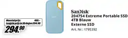 MediaMarkt SanDisk 204754 Extreme Portable SSD 4TB Blauw Externe SSD aanbieding