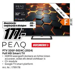 MediaMarkt PEAQ PTV 32GF-5024 C (2024) Full HD Smart TV aanbieding