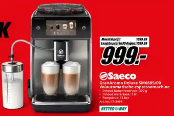 MediaMarkt Saeco GranAroma Deluxe SM6685/00 Volautomatische espressomachine aanbieding