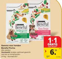 Carrefour Beneful Purina Gamma voor honden aanbieding