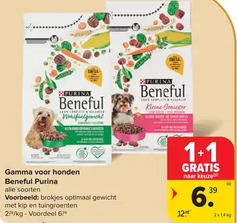 Carrefour Beneful Purina Gamma voor honden aanbieding