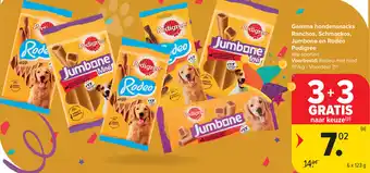 Carrefour Pedigree Gamma hondensnacks Ranchos, Schmackos, Jumbone en Rodeo aanbieding