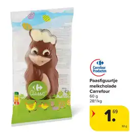 Carrefour Paasfiguurtje melkcholade Carrefour aanbieding