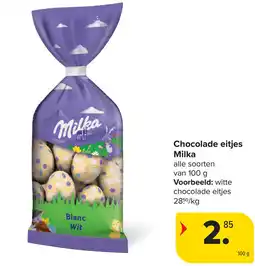 Carrefour Milka Chocolade eitjes aanbieding