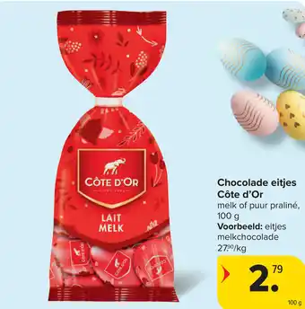 Carrefour Côte d'Or Chocolade eitjes aanbieding