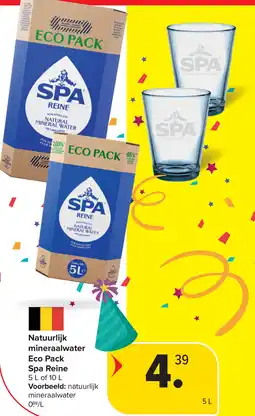 Carrefour Spa reine natuurlijk mineraalwater eco pack aanbieding