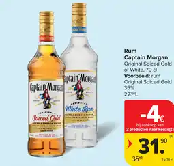 Carrefour Captain Morgan rum aanbieding