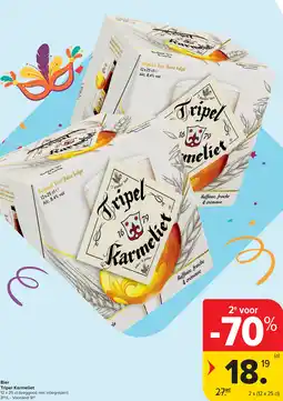 Carrefour Tripel Karmeliet bier aanbieding