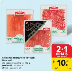 Carrefour Montorsi italiaanse charcuterie i freschi aanbieding