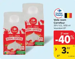 Carrefour Volle room Carrefour 35% V.G. aanbieding