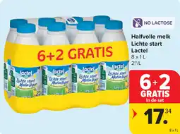 Carrefour Lactel Halfvolle melk lichte start aanbieding