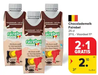 Carrefour Fairebel Chocolademelk aanbieding