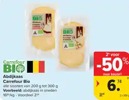 Carrefour Abdijkaas Carrefour Bio aanbieding