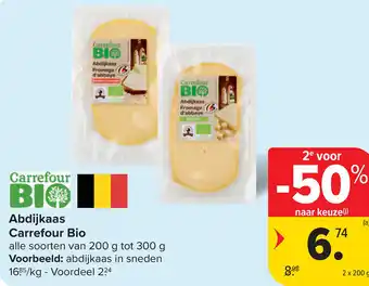 Carrefour Abdijkaas Carrefour Bio aanbieding