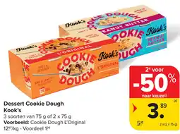 Carrefour Kook's Dessert Cookie Dough aanbieding