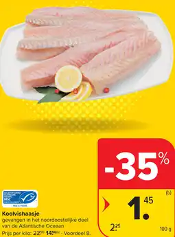 Carrefour Koolvishaasje aanbieding