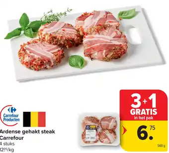 Carrefour Ardense gehakt steak Carrefour aanbieding