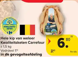 Carrefour Hele kip van weleer aanbieding