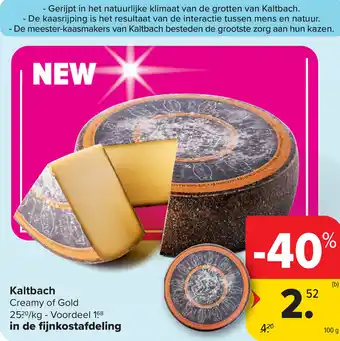 Carrefour Kaltbach Creamy of Gold aanbieding