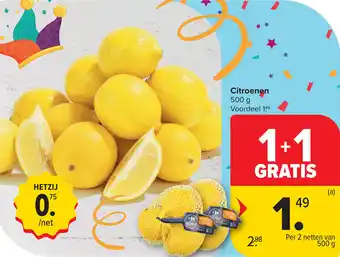 Carrefour Citroenen aanbieding