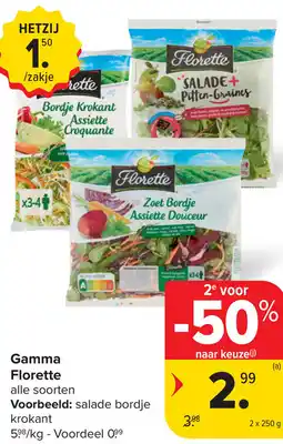 Carrefour Florette gamma aanbieding