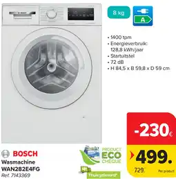 Carrefour Bosch wasmachine WAN282E4FG aanbieding