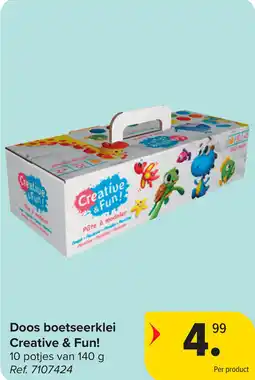 Carrefour Doos boetseerklei Creative & Fun! aanbieding