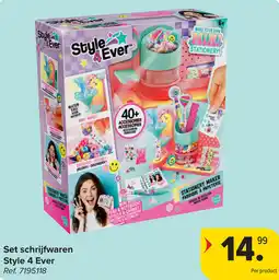 Carrefour Set schrijfwaren Style 4 Ever aanbieding