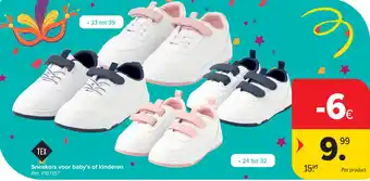 Carrefour Sneakers voor baby's of kinderen aanbieding