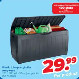 Carrefour Plastic tuinopbergkoffer hollywood aanbieding