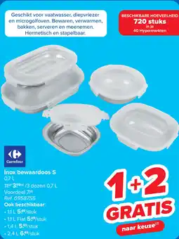 Carrefour Inox bewaardoos S aanbieding