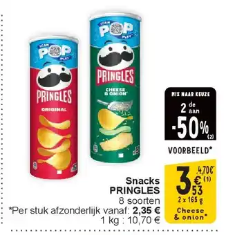 Cora Snacks PRINGLES aanbieding