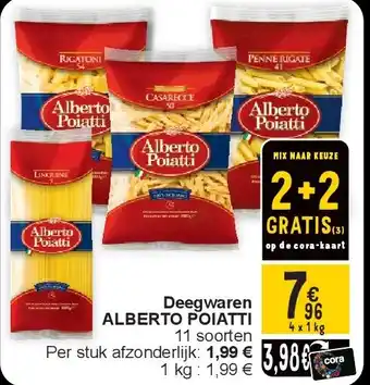 Cora Deegwaren ALBERTO POIATTI aanbieding