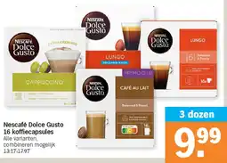 Albert Heijn Nescafé Dolce Gusto 16 koffiecapsules aanbieding