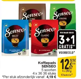 Cora Koffiepads SENSEO aanbieding