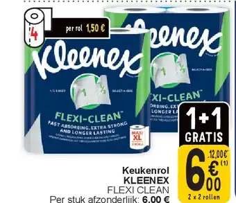 Cora Keukenrol KLEENEX aanbieding