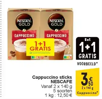 Cora Cappuccino sticks NESCAFE aanbieding