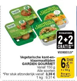 Cora Vegetarische kant-enklaarmaaltijden GARDEN GOURMET aanbieding