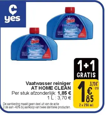 Cora Vaatwasser reiniger AT HOME CLEAN aanbieding