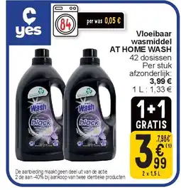 Cora Vloeibaar wasmiddel AT HOME WASH aanbieding