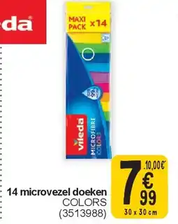 Cora 14 microvezel doeken aanbieding