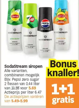 Albert Heijn SodaStream siropen aanbieding