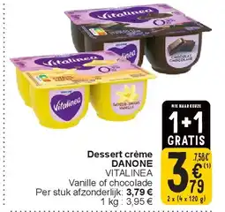 Cora Dessert crème DANONE aanbieding