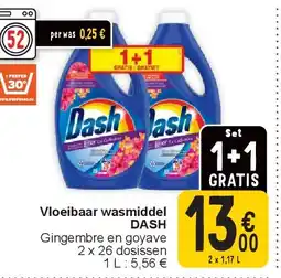 Cora Vloeibaar wasmiddel DASH aanbieding