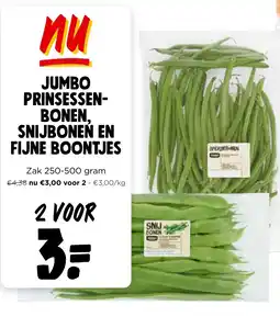 Jumbo Jumbo prinsessen bonen snijbonen en fijne boontjes aanbieding