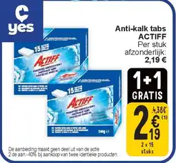 Cora Anti-kalk tabs ACTIFF aanbieding