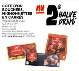 Jumbo Côte d'or bouchées mignonnettes en carrés aanbieding