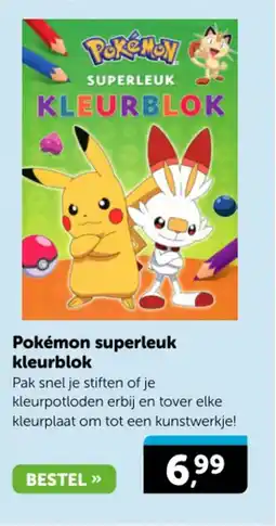 Boekenvoordeel Pokémon superleuk kleurblok aanbieding